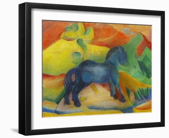 Small Blue Horse 1912-Franz Marc-Framed Giclee Print