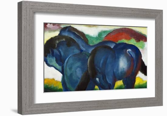 Small Blue Horses 1911-Franz Marc-Framed Giclee Print