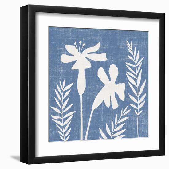 Small Blue Linen II-Megan Meagher-Framed Art Print