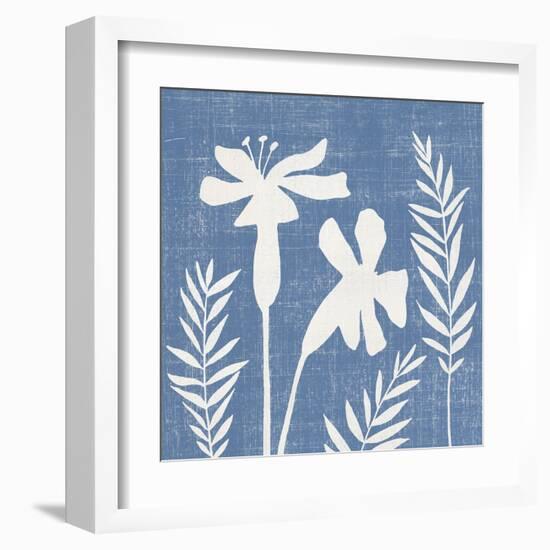 Small Blue Linen II-Megan Meagher-Framed Art Print