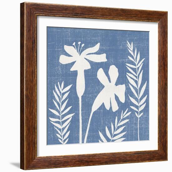 Small Blue Linen II-Megan Meagher-Framed Premium Giclee Print