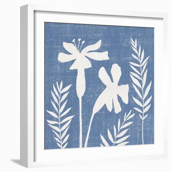 Small Blue Linen II-Megan Meagher-Framed Art Print