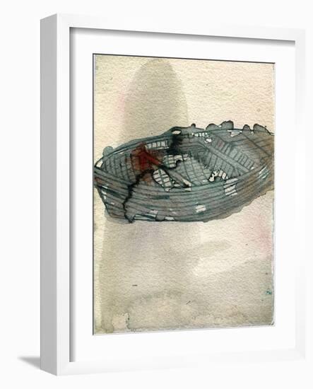 Small Boat, 2019 (W/C on Arrches)-Graham Dean-Framed Giclee Print