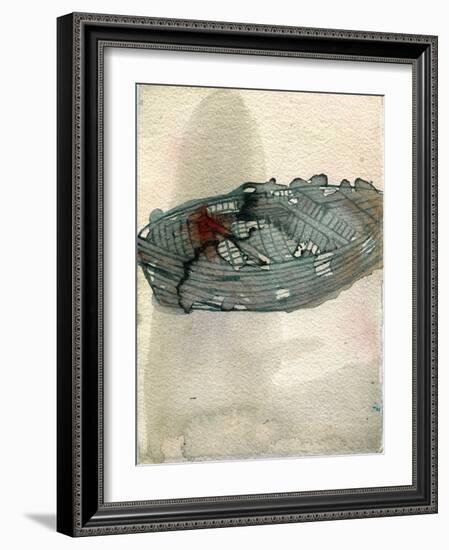 Small Boat, 2019 (W/C on Arrches)-Graham Dean-Framed Giclee Print