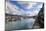 Small Boat Harbour, hotel, small boats and mountains, Seward, Resurrection Bay, Kenai Peninsula, Al-Eleanor Scriven-Mounted Photographic Print