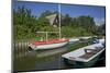 Small Boat Harbour in the Reed of the Saaler Bodden in Born on the Darss Peninsula-Uwe Steffens-Mounted Photographic Print