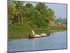 Small Boat on the Backwaters, Allepey, Kerala, India, Asia-Tuul-Mounted Photographic Print