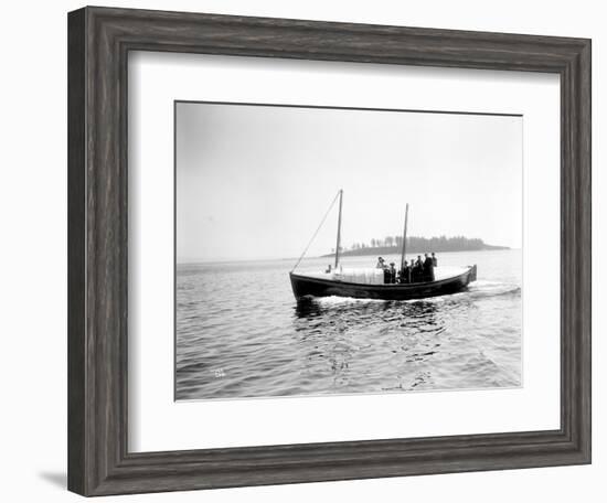 Small Boat Underway-Asahel Curtis-Framed Giclee Print