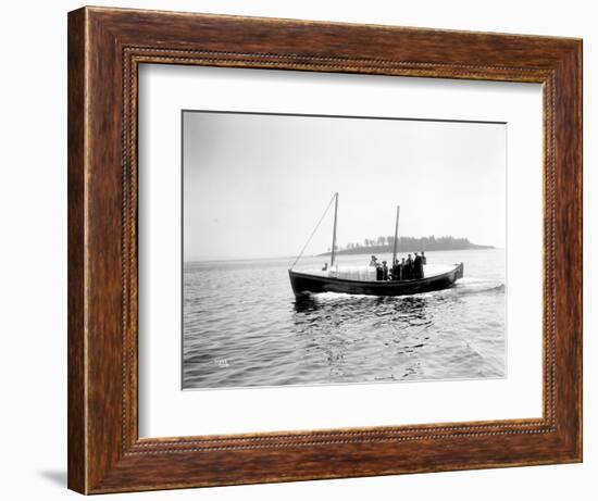 Small Boat Underway-Asahel Curtis-Framed Giclee Print