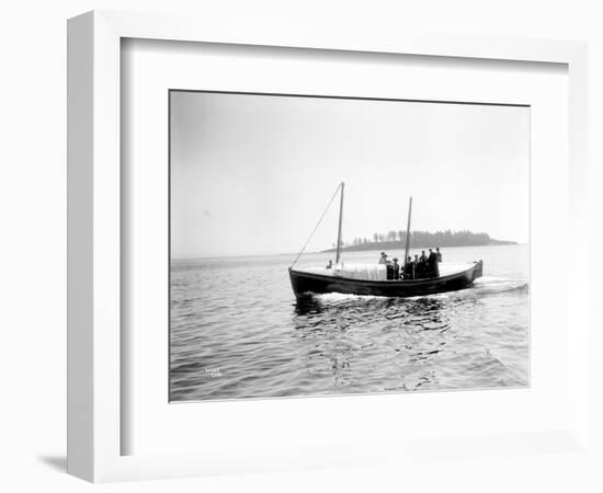 Small Boat Underway-Asahel Curtis-Framed Giclee Print