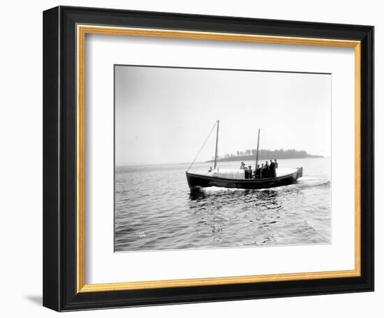 Small Boat Underway-Asahel Curtis-Framed Giclee Print