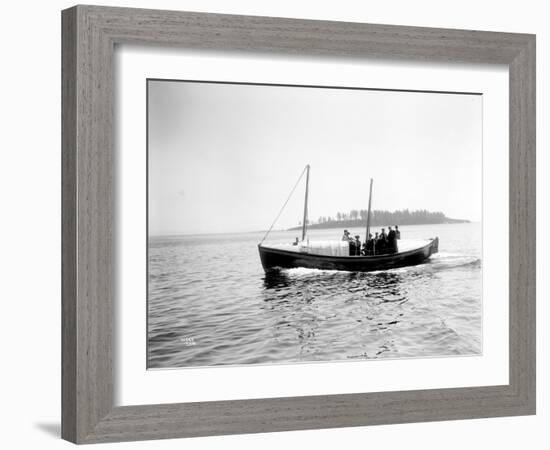 Small Boat Underway-Asahel Curtis-Framed Giclee Print