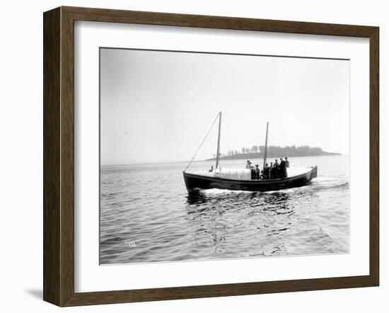 Small Boat Underway-Asahel Curtis-Framed Giclee Print