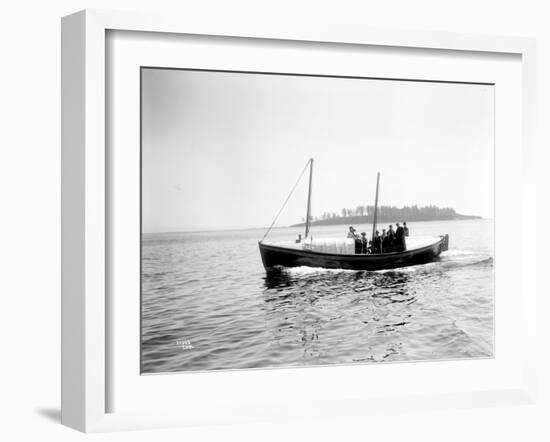 Small Boat Underway-Asahel Curtis-Framed Giclee Print