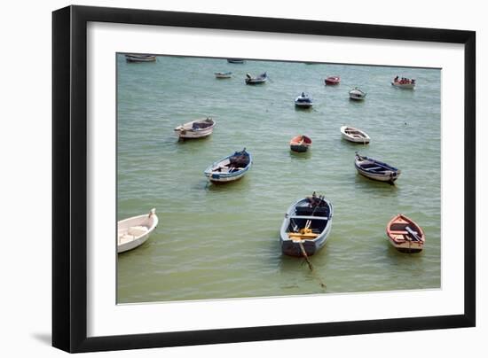 Small Boats in the Sea in Spain-Felipe Rodriguez-Framed Photographic Print
