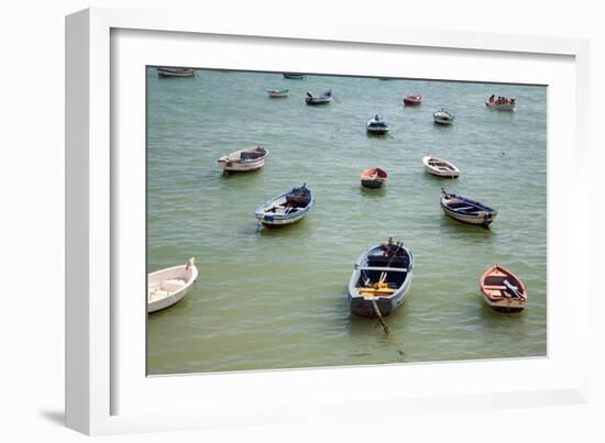 Small Boats in the Sea in Spain-Felipe Rodriguez-Framed Photographic Print