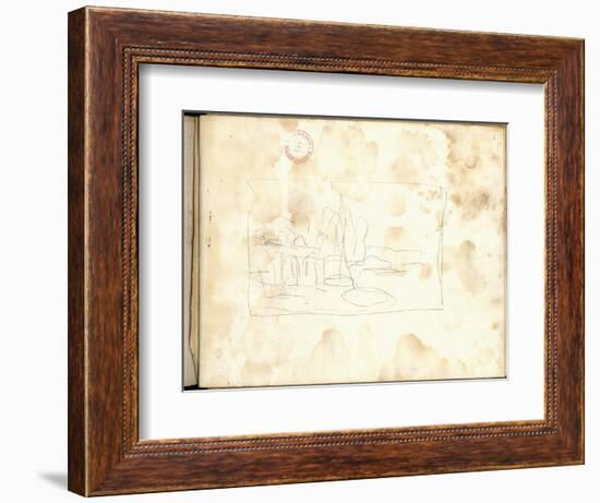 Small Boats (Pencil on Paper)-Claude Monet-Framed Giclee Print