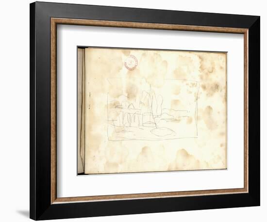 Small Boats (Pencil on Paper)-Claude Monet-Framed Giclee Print