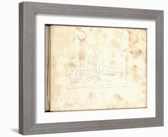 Small Boats (Pencil on Paper)-Claude Monet-Framed Giclee Print