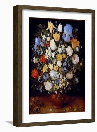 Small Bouquet of Flowers, 1590 (Painting)-Jan the Elder Brueghel-Framed Giclee Print