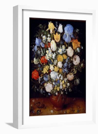 Small Bouquet of Flowers, 1590 (Painting)-Jan the Elder Brueghel-Framed Giclee Print