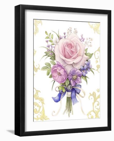 Small Bouquet with a Blue Bow-Maria Rytova-Framed Giclee Print