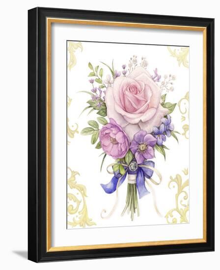 Small Bouquet with a Blue Bow-Maria Rytova-Framed Giclee Print