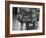 Small Boy Waits Patiently on a Donkey Cart in the Market Place at Kildare Co Kildare Ireland-null-Framed Photographic Print