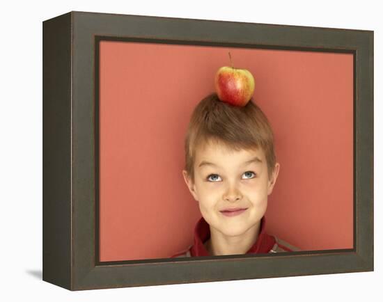 Small Boy with Apple on His Head-Marc O^ Finley-Framed Premier Image Canvas