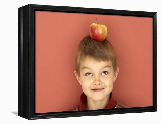 Small Boy with Apple on His Head-Marc O^ Finley-Framed Premier Image Canvas