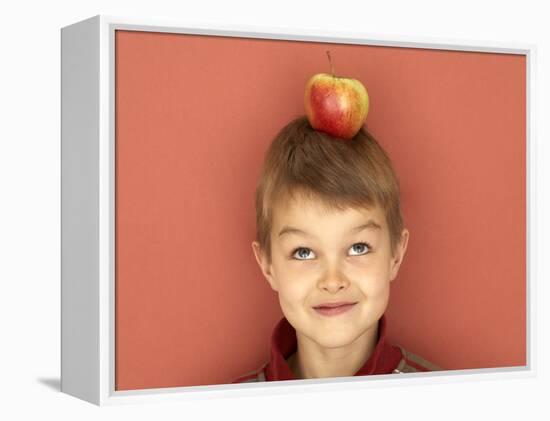 Small Boy with Apple on His Head-Marc O^ Finley-Framed Premier Image Canvas
