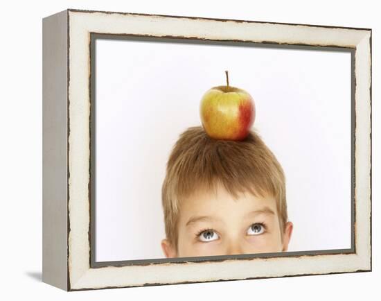 Small Boy with Apple on His Head-Marc O^ Finley-Framed Premier Image Canvas