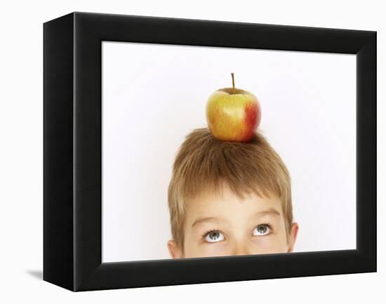 Small Boy with Apple on His Head-Marc O^ Finley-Framed Premier Image Canvas