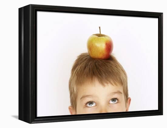 Small Boy with Apple on His Head-Marc O^ Finley-Framed Premier Image Canvas