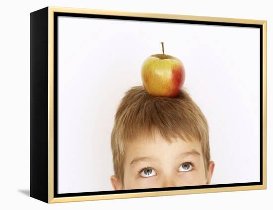 Small Boy with Apple on His Head-Marc O^ Finley-Framed Premier Image Canvas