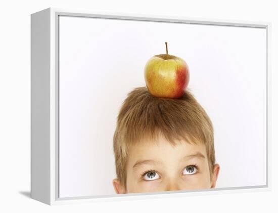 Small Boy with Apple on His Head-Marc O^ Finley-Framed Premier Image Canvas