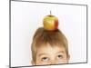 Small Boy with Apple on His Head-Marc O^ Finley-Mounted Photographic Print