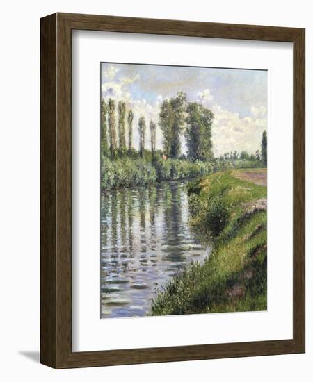 Small Branch of the Seine at Argenteuil-Gustave Caillebotte-Framed Giclee Print