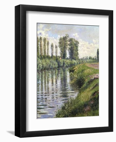 Small Branch of the Seine at Argenteuil-Gustave Caillebotte-Framed Giclee Print