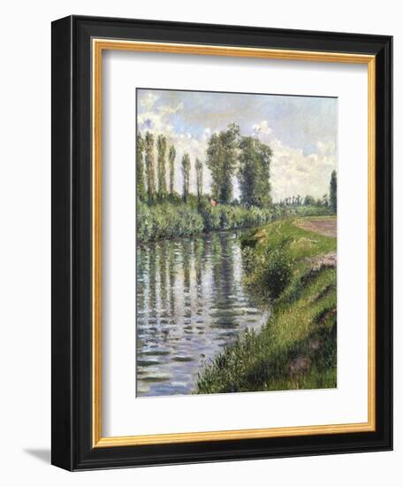 Small Branch of the Seine at Argenteuil-Gustave Caillebotte-Framed Giclee Print