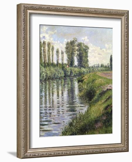 Small Branch of the Seine at Argenteuil-Gustave Caillebotte-Framed Giclee Print