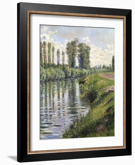 Small Branch of the Seine at Argenteuil-Gustave Caillebotte-Framed Giclee Print