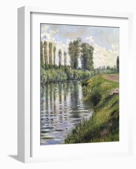 Small Branch of the Seine at Argenteuil-Gustave Caillebotte-Framed Giclee Print