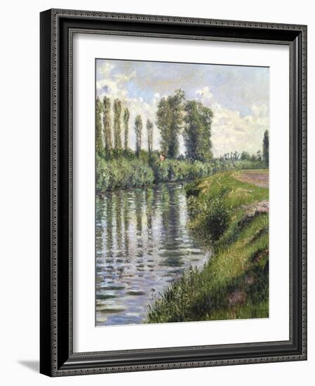 Small Branch of the Seine at Argenteuil-Gustave Caillebotte-Framed Giclee Print