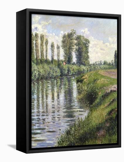 Small Branch of the Seine at Argenteuil-Gustave Caillebotte-Framed Premier Image Canvas