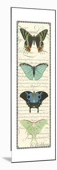 Small Butterfly Prose Panel II-Vision Studio-Mounted Art Print