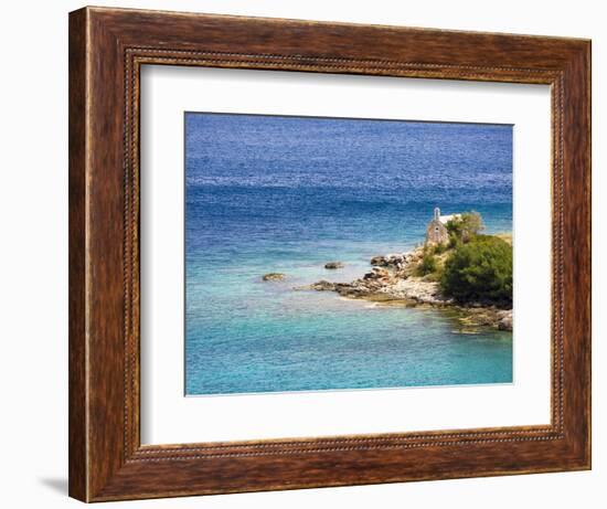 Small chapel by the sea, Hvar Island, Croatia-Terry Eggers-Framed Photographic Print