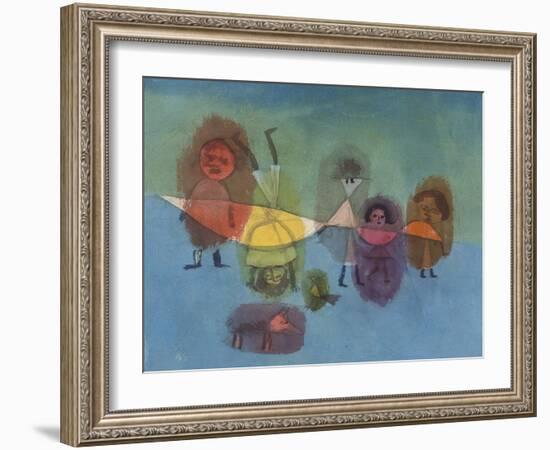 Small Children; Kindergruppe-Paul Klee-Framed Giclee Print