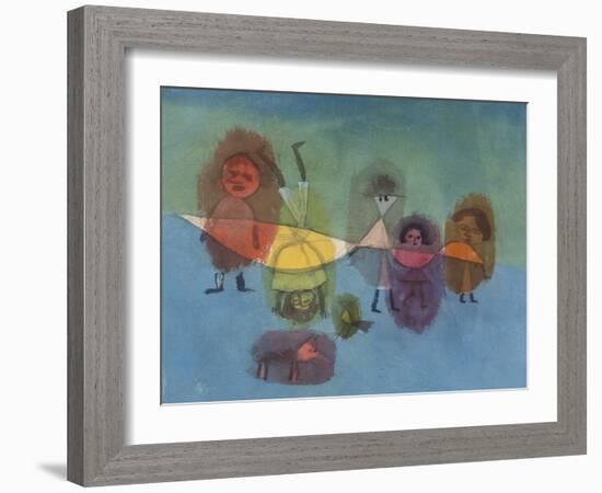 Small Children; Kindergruppe-Paul Klee-Framed Giclee Print