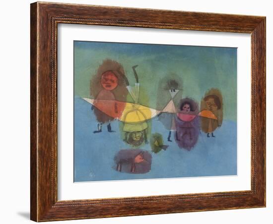 Small Children; Kindergruppe-Paul Klee-Framed Giclee Print